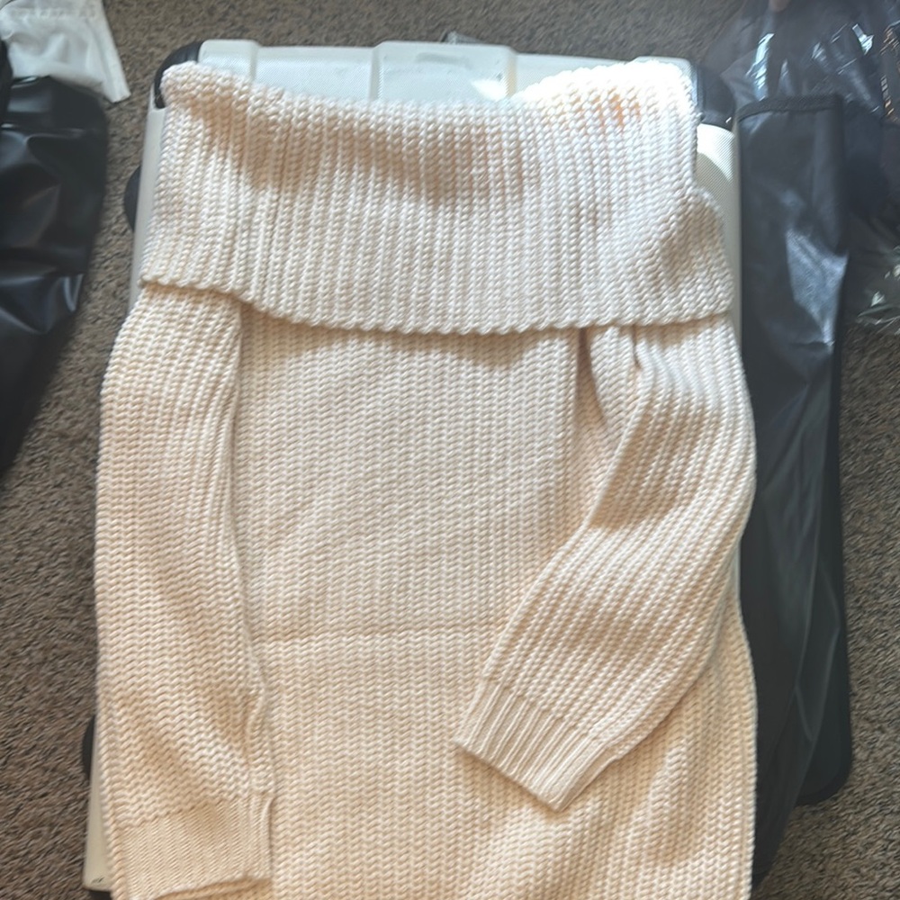 Cream Midi Dress with Elegant Style